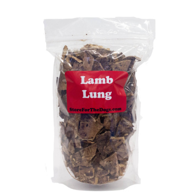 Lamb lung treats bag