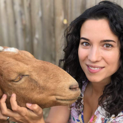 Ilana Alderman and goat