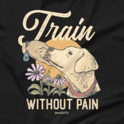 Train Without Pain shirt by Woof Cultr